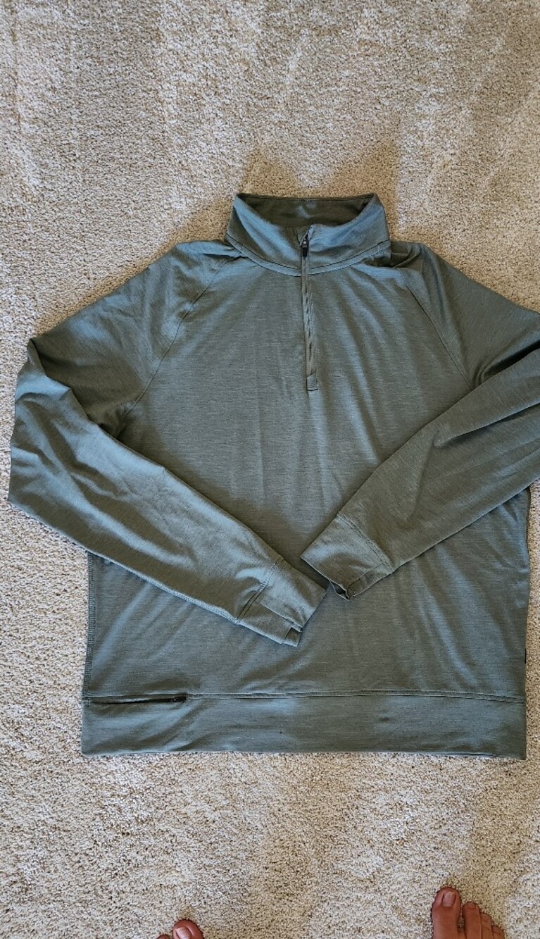 REI Co-op Active Pursuits Long-Sleeve Quarter-Zip Pullover Women's Stone Green M